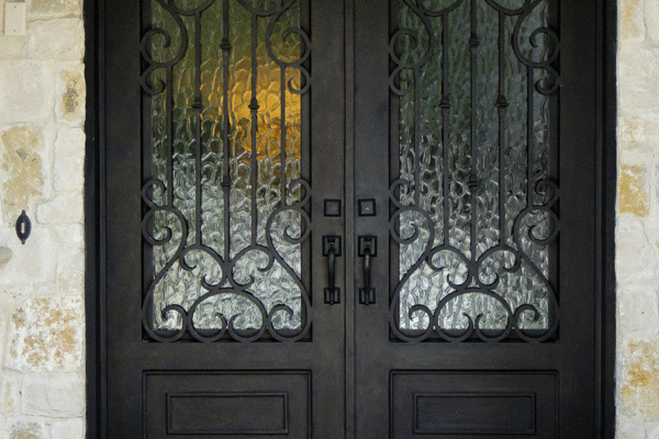 3-Romance-classic-wrought-iron-doors-contemporary-steel-doors-solara-doors-lighting-CLA-S2038-(1)