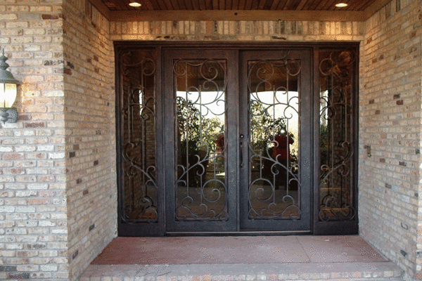 Savannah-classic-wrought-iron-doors-contemporary-steel-doors-solara-doors-lighting-CLA-S3056-(2)
